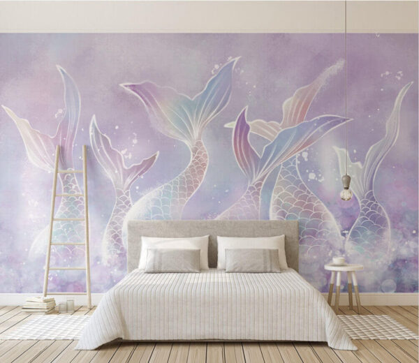 Wall murals Group of mermaids with tail Wall murals Group of mermaids with tail