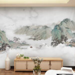 Wall murals Blur a blurry image of a bird