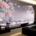 Wall murals Serene blooms over tranquil water.