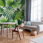 Wall murals Vibrant tropical leaves on display.