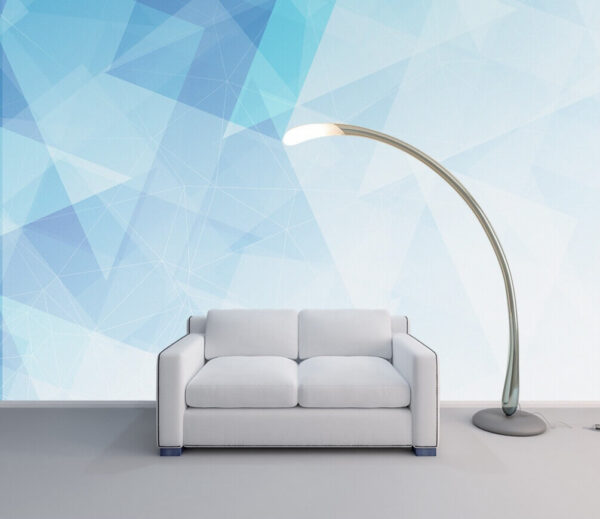Wall murals Blue and white background Wall murals Blue and white background