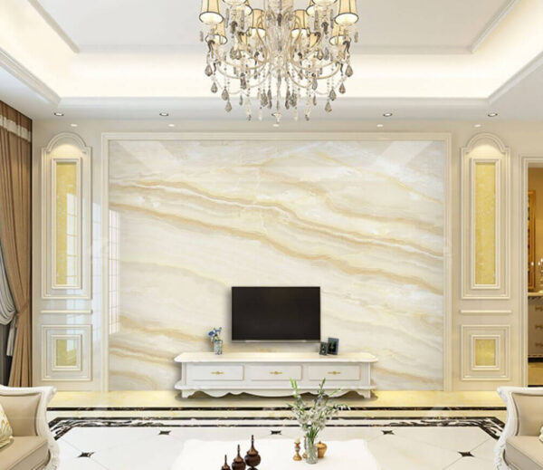 Wall murals Elegant marble texture with soft waves Wall murals Elegant marble texture with soft waves