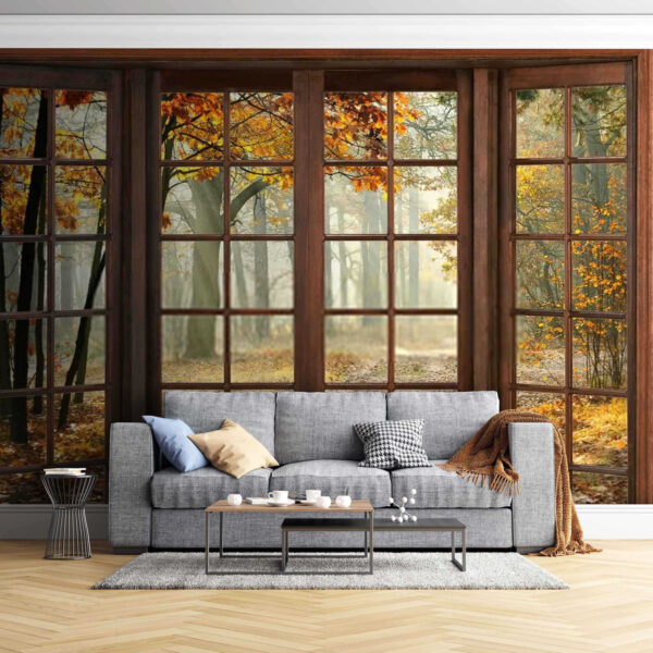 Blurry picture of a table Wall murals Blurry picture of a table