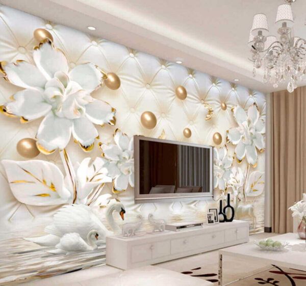 White statue of a deer Wall murals White statue of a deer