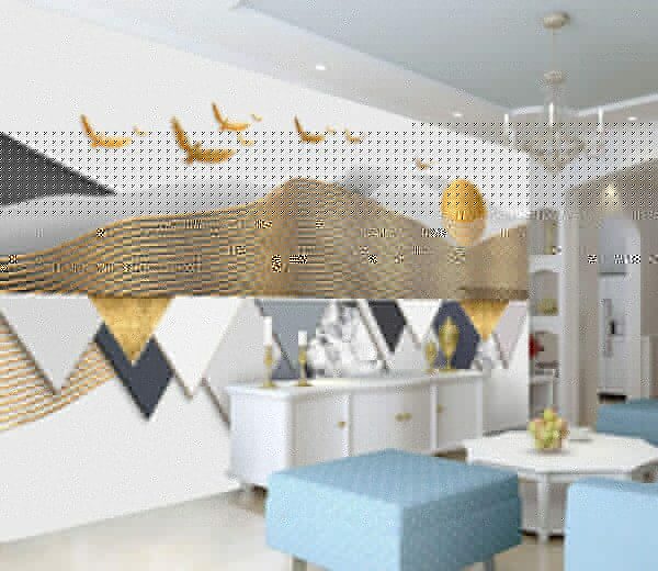 Wall murals Wallpaper with birds flying in the sky Wall murals Wallpaper with birds flying in the sky