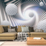 Wall murals White sphere with triangles