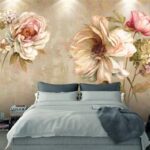 Wall murals Delicate blooms in soft pastel hues