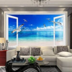 Wall murals Bird flying in the sky