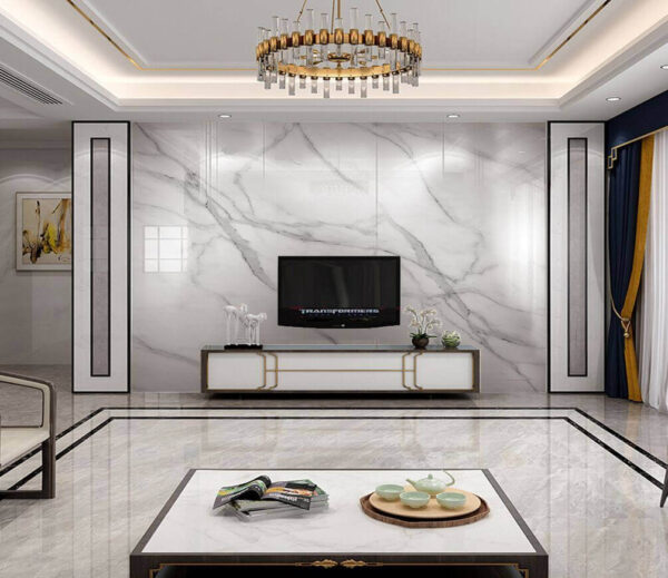 Wall murals White marble with black veins Wall murals White marble with black veins