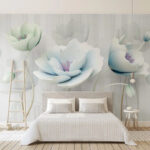 Wall murals Delicate blooms in soft hues