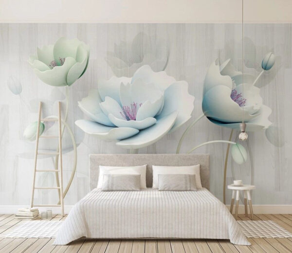 Wall murals Delicate blooms in soft hues Wall murals Delicate blooms in soft hues