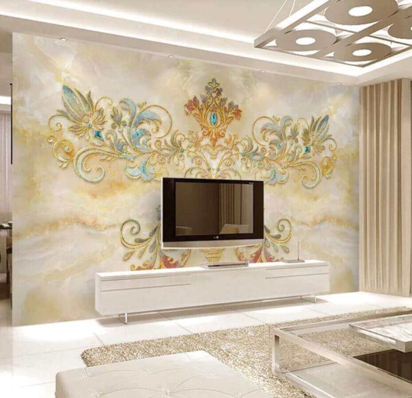 Wall murals Delicate patterns in soft hues Wall murals Delicate patterns in soft hues