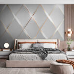 Wall murals Shimmering symmetrical light reflections.