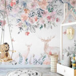 Wall murals Watercolor of a deer