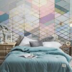 Wall murals Colorful pattern of triangles