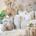 Wall murals Delicate dandelions drifting with breeze.