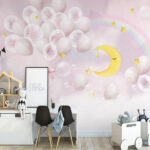 Wall murals Yellow star on a white background