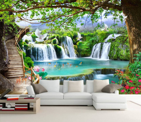 Wall murals Wall murals White bird flying in the air (SKU: u11152)