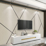 Wall murals Abstract pattern with intersecting lines.