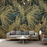 Wall murals Tropical leaves with unique patterns.