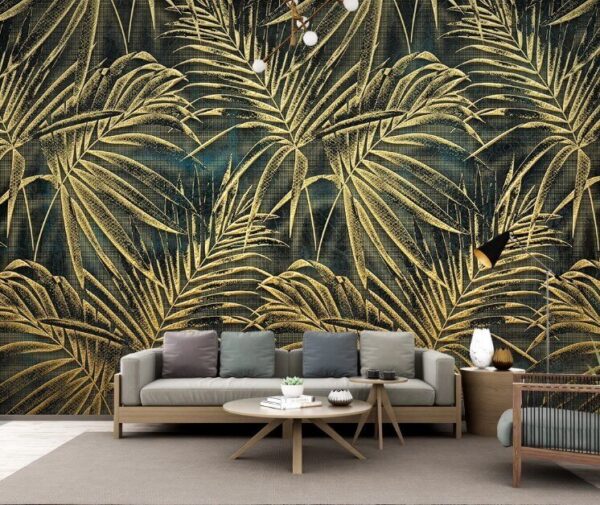 Wall murals Tropical leaves with unique patterns Wall murals Tropical leaves with unique patterns