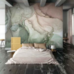 Wall murals White circle with black lines