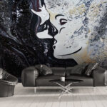 Wall murals Painting of a woman's face