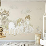 Wall murals Drawing of a castle