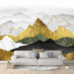 Wall murals White sky with clouds
