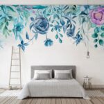 Wall murals Watercolor painting of flowers