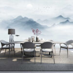 Wall murals White circle in the sky