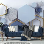 Wall murals Geometric shapes in harmonious arrangement