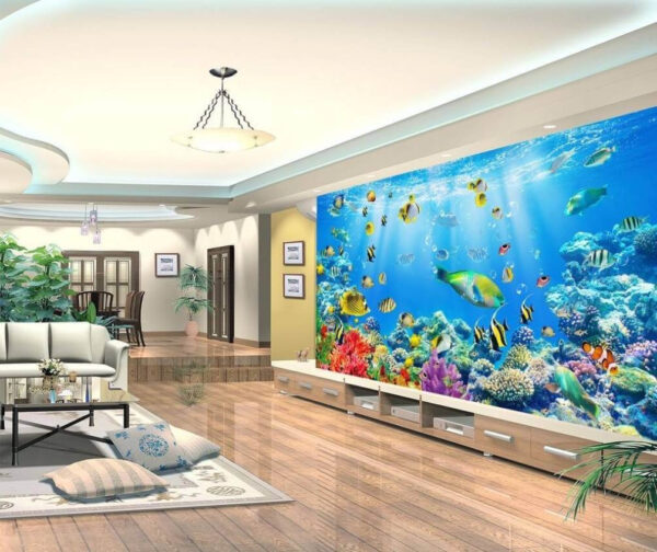 Wall murals Group of fish swimming in the water Wall murals Group of fish swimming in the water