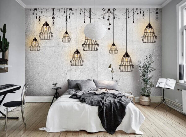 Wall murals Group of lights Wall murals Group of lights