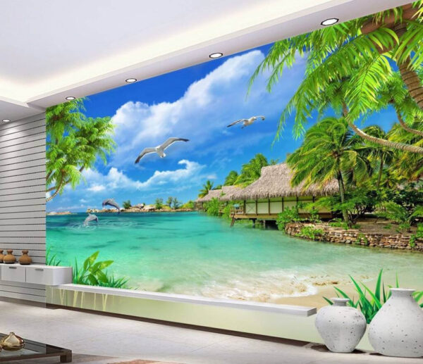Wall murals White bird flying in the sky (SKU: u26969)