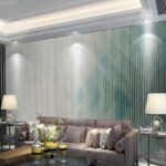 Wall murals Geometric patterns with soft hues.