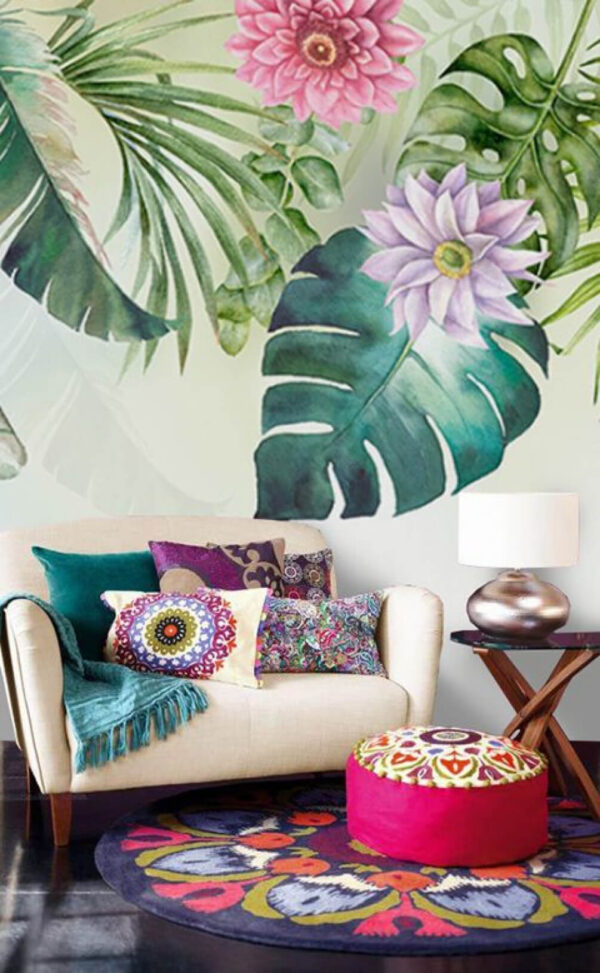 Wall murals Floral beauty in vibrant colors Wall murals Floral beauty in vibrant colors