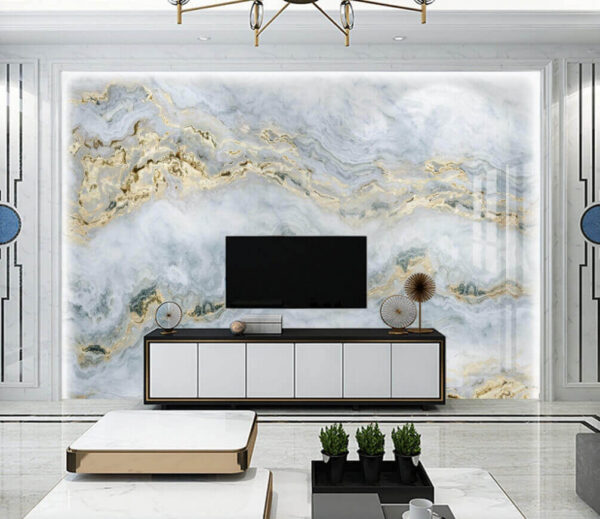 Wall murals Elegant waves of muted colors Wall murals Elegant waves of muted colors