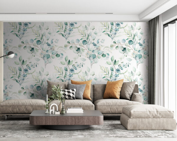 Wall murals Pattern of leaves and branches Wall murals Pattern of leaves and branches