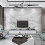 Wall murals Marble texture with swirling patterns.
