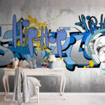 Wall murals Graffiti on a wall