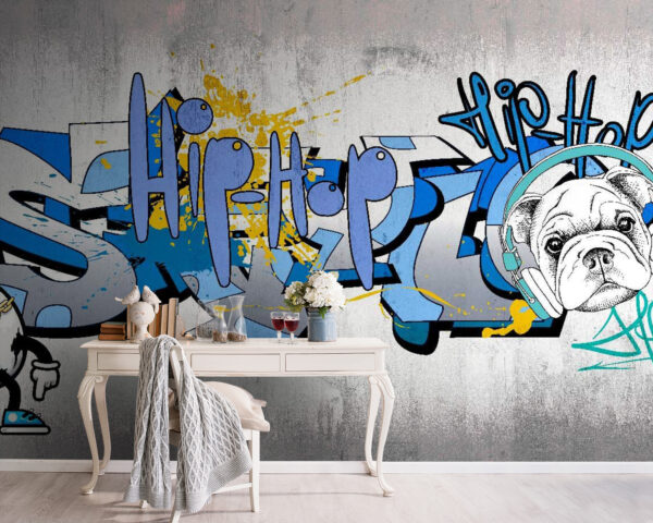 Graffiti on a wall Wall murals Graffiti on a wall