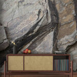 Wall murals Rustic texture of layered stones.