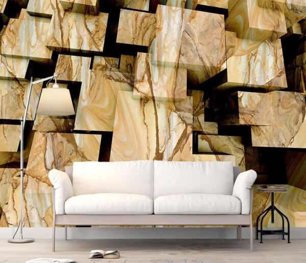 Wall murals Group of cubes with different colors Wall murals Group of cubes with different colors