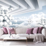 Wall murals White cube in the air