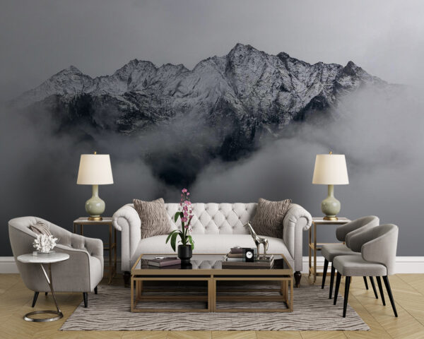 Wall murals Mountain with snow on top Wall murals Mountain with snow on top