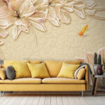 Wall murals Delicate blooms on a soft background