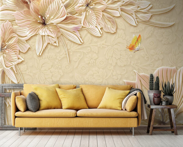 Wall murals Delicate blooms on a soft background Wall murals Delicate blooms on a soft background