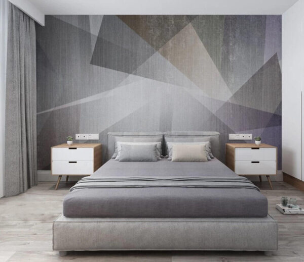 Geometric abstract in neutral tones Wall murals Geometric abstract in neutral tones