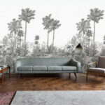 Wall murals Drawing of palm trees
